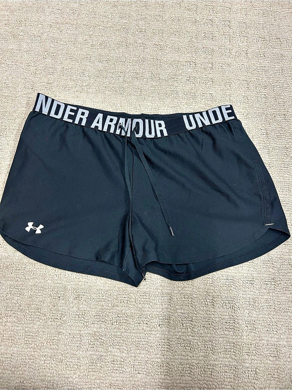 Under Armour HeatGear Semi-Fitted Wordmark Waistband Shorts